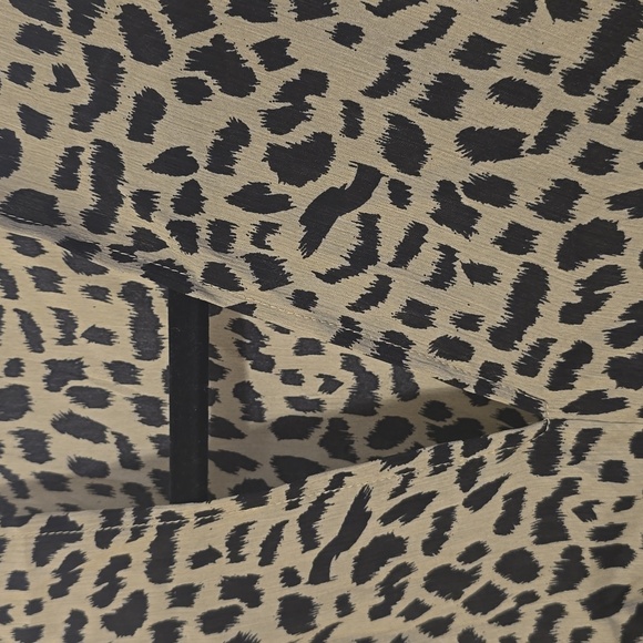Black and Tan Leopard Print Shirt - Picture 2 of 3